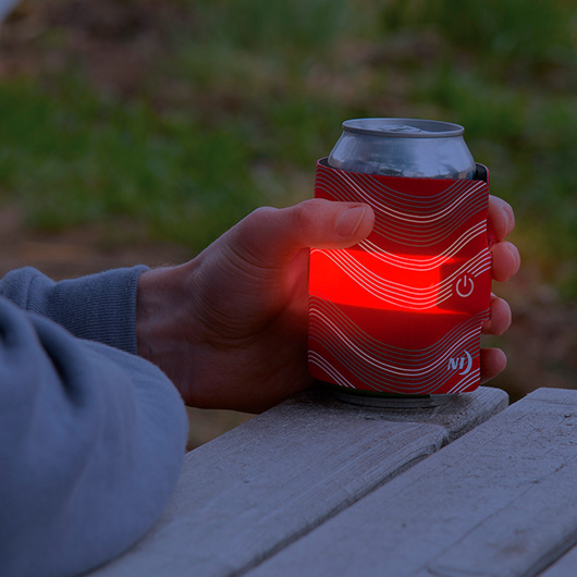 Nite Ize Flaschen Wrap SlapLit rot mit LED-Beleuchtung