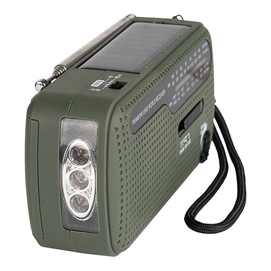 FOSCO mulitfunktionaes Notfallradio, Solar Batterien Handkurbel Bild 1