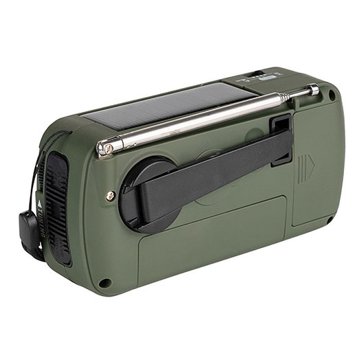FOSCO mulitfunktionaes Notfallradio, Solar Batterien Handkurbel Bild 2