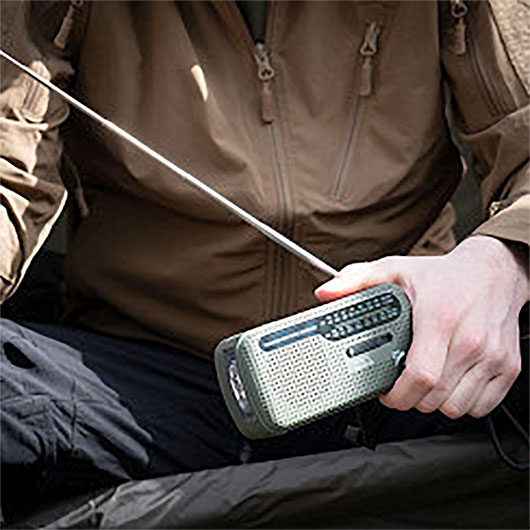 FOSCO mulitfunktionaes Notfallradio, Solar Batterien Handkurbel Bild 8