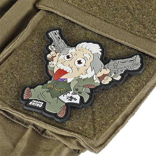 Chiappa 3D Rubber Patch Rhino Einstein mit Klettfl�che farbig Bild 2