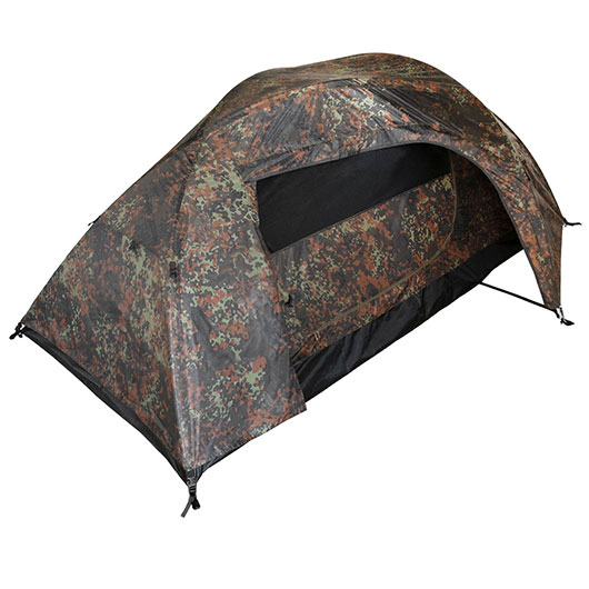  Mil-Tec Zweimannzelt Recom mit Vorraum&nbsp;wetterfest komfortabel flecktarn  