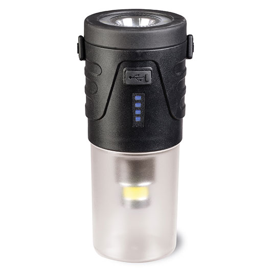 Mil-Tec Wiederaufladbare LED-Laterne mit Spot Licht Bild 1