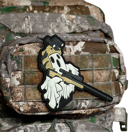 JTG Ghost Sniper Patch 3D Rubber Patch gid Bild 1