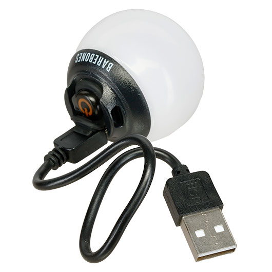 Barebones Mini Kugellaterne  � 4 cm wiederaufladbar wasserdicht wei� Bild 3