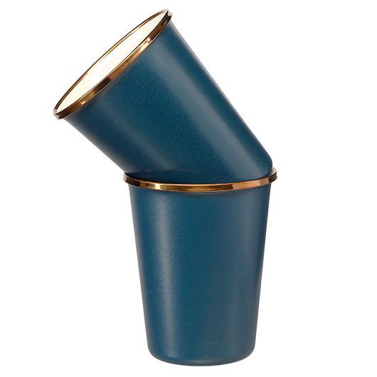 Barebones Trinkbecher Emaille Set 2 St�ck indigoblau Bild 2