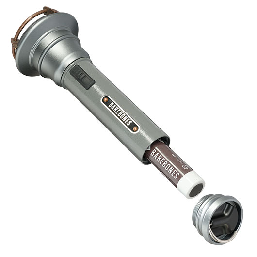 Barebones LED Taschenlampe Vintage 170 Lumen wiederaufladbar inkl. Akku und USB-C-Kabel Gun-metal-Optik Bild 5