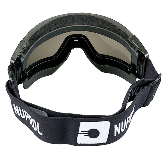 Nuprol Battle Visor Dual Lens Eye Protection Airsoft Helmbrille / Schutzbrille schwarz / rauch Bild 2