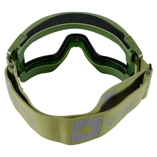 Nuprol Battle Visor Dual Lens Eye Protection Airsoft Helmbrille / Schutzbrille oliv / klar Bild 2