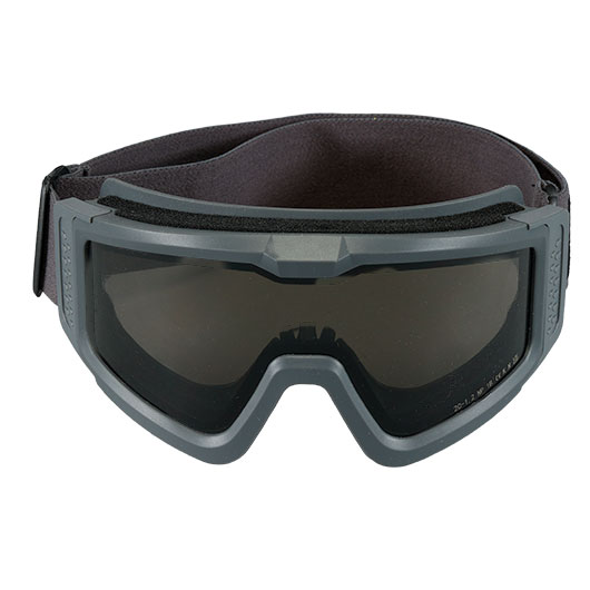 Nuprol Battle Visor Dual Lens Eye Protection Airsoft Helmbrille / Schutzbrille grau / rauch Bild 1