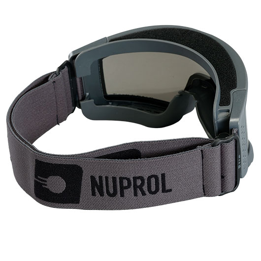 Nuprol Battle Visor Dual Lens Eye Protection Airsoft Helmbrille / Schutzbrille grau / rauch Bild 3