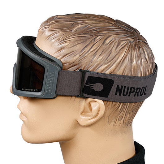 Nuprol Battle Visor Dual Lens Eye Protection Airsoft Helmbrille / Schutzbrille grau / rauch Bild 6