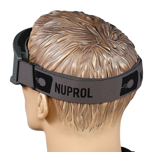 Nuprol Battle Visor Dual Lens Eye Protection Airsoft Helmbrille / Schutzbrille grau / gelb Bild 8