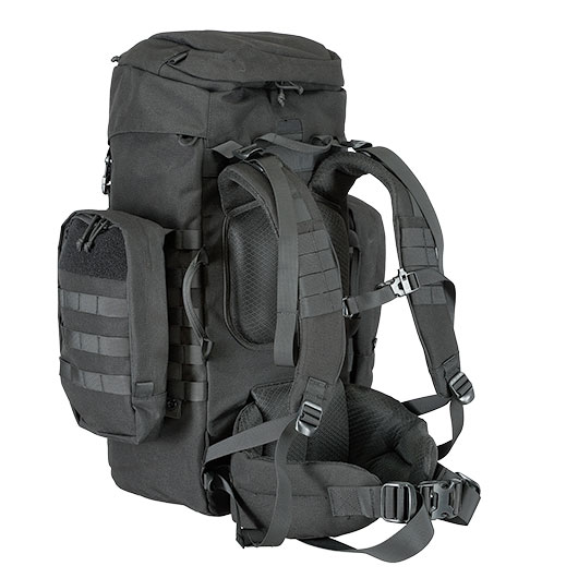 Highlander Rucksack Pinnacle 50 Liter Molle mit abnehmbaren Seitentaschen schwarz Bild 4