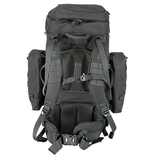 Highlander Rucksack Pinnacle 50 Liter Molle mit abnehmbaren Seitentaschen schwarz Bild 5