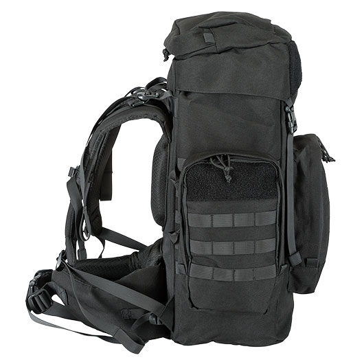 Highlander Rucksack Pinnacle 50 Liter Molle mit abnehmbaren Seitentaschen schwarz Bild 7