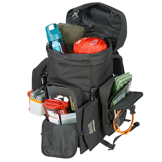 Highlander Rucksack Pinnacle 50 Liter Molle mit abnehmbaren Seitentaschen schwarz Bild 9