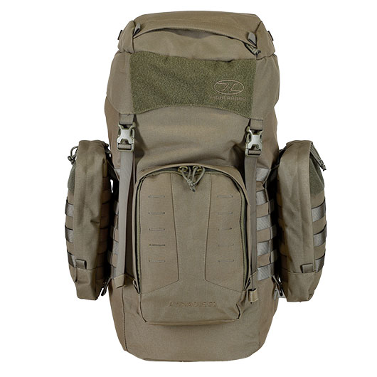 Highlander Rucksack Pinnacle 50 Liter Molle mit abnehmbaren Seitentaschen Ranger Green Bild 1