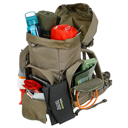 Highlander Rucksack Pinnacle 50 Liter Molle mit abnehmbaren Seitentaschen Ranger Green Bild 9