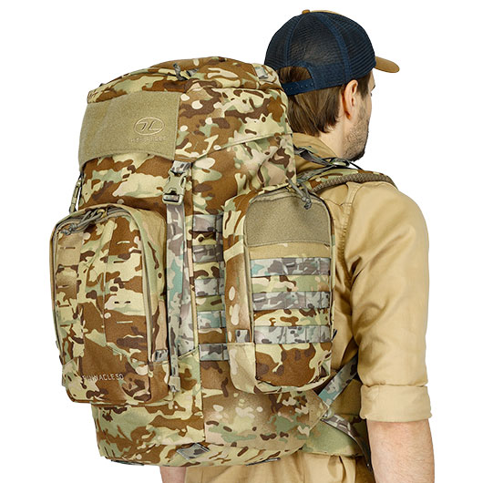 Highlander Rucksack Pinnacle 50 Liter Molle mit abnehmbaren Seitentaschen HMTC Bild 8