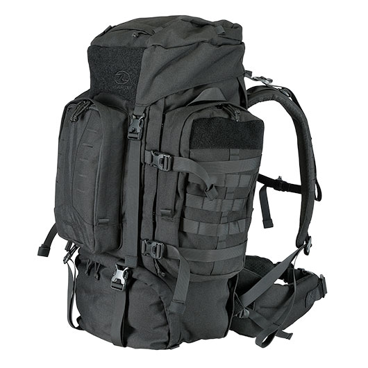 Highlander Rucksack Pinnacle 70 Liter Molle mit abnehmbaren Seitentaschen schwarz Bild 2