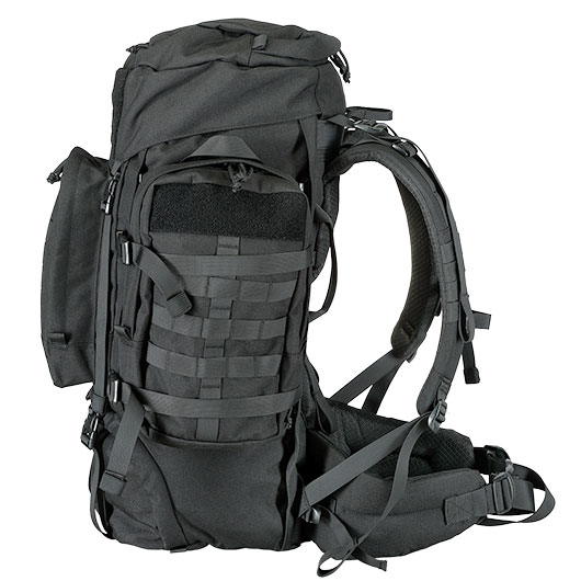 Highlander Rucksack Pinnacle 70 Liter Molle mit abnehmbaren Seitentaschen schwarz Bild 3