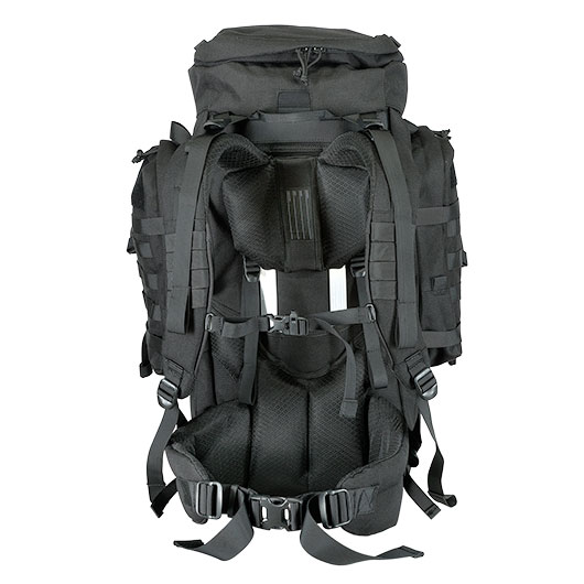 Highlander Rucksack Pinnacle 70 Liter Molle mit abnehmbaren Seitentaschen schwarz Bild 5