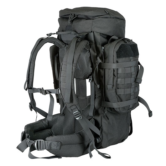 Highlander Rucksack Pinnacle 70 Liter Molle mit abnehmbaren Seitentaschen schwarz Bild 6