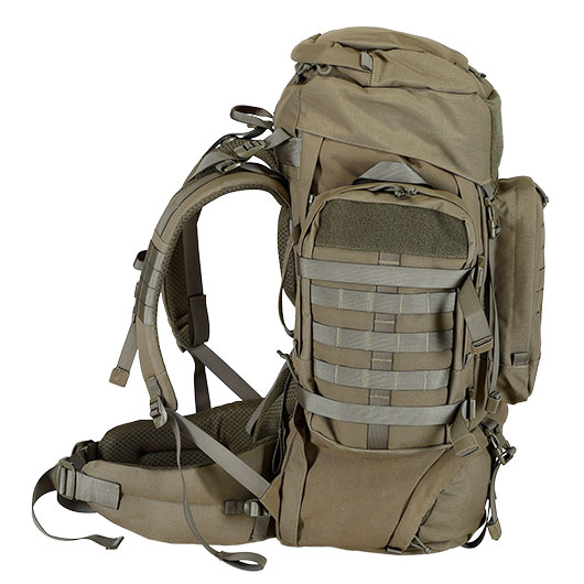 Highlander Rucksack Pinnacle 70 Liter Molle mit abnehmbaren Seitentaschen Ranger Green Bild 7
