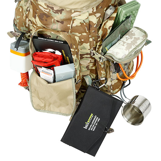 Highlander Rucksack Pinnacle 70 Liter Molle mit abnehmbaren Seitentaschen HMTC Bild 11