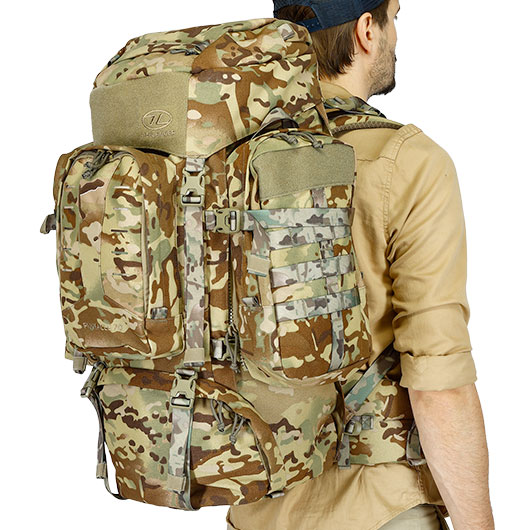 Highlander Rucksack Pinnacle 70 Liter Molle mit abnehmbaren Seitentaschen HMTC Bild 8