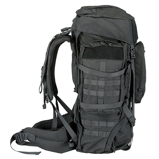 Highlander Rucksack Pinnacle 90 Liter Molle mit abnehmbaren Seitentaschen schwarz Bild 7