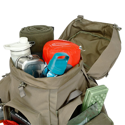 Highlander Rucksack Pinnacle 90 Liter Molle mit abnehmbaren Seitentaschen Ranger Green Bild 10