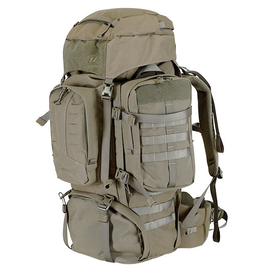 Highlander Rucksack Pinnacle 90 Liter Molle mit abnehmbaren Seitentaschen Ranger Green Bild 2