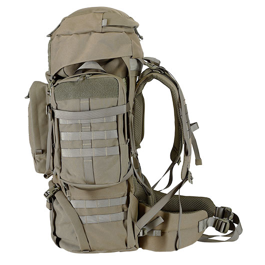 Highlander Rucksack Pinnacle 90 Liter Molle mit abnehmbaren Seitentaschen Ranger Green Bild 3