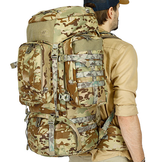 Highlander Rucksack Pinnacle 90 Liter Molle mit abnehmbaren Seitentaschen HMTC Bild 8