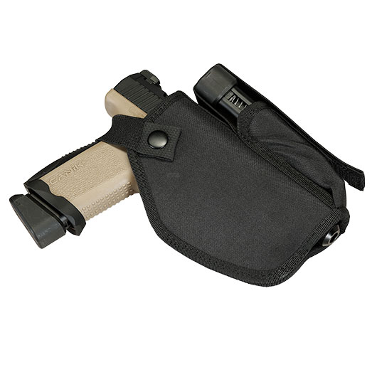 Romantac Universal Nylon G�rtelholster f. Pistolen mit Magazinfach schwarz Bild 9