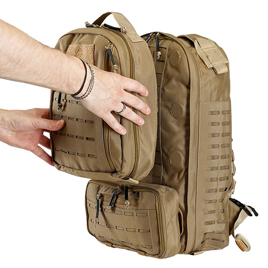 Defcon 5 modularer Rucksack Patriot mit magnetischem Befestigungssystem hydrokompatibel 23 Liter coyote tan Bild 2
