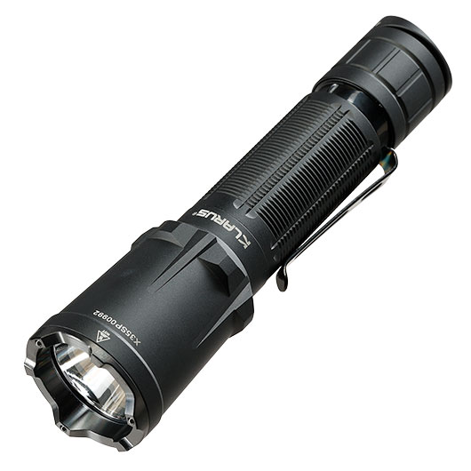Klarus taktische LED-Taschenlampe XT11GT Pro wasserdicht inkl. Holster, Umh�ngeband und Ladekabel 3300 Lumen schwarz