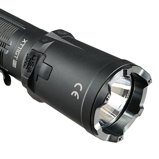 Klarus taktische LED-Taschenlampe XT11GT Pro wasserdicht inkl. Holster, Umh�ngeband und Ladekabel 3300 Lumen schwarz Bild 11