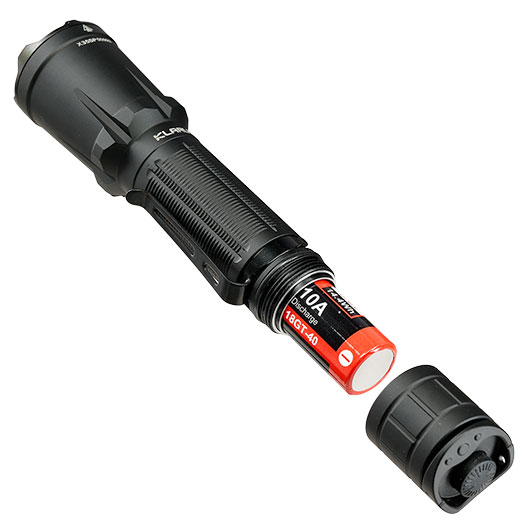 Klarus taktische LED-Taschenlampe XT11GT Pro wasserdicht inkl. Holster, Umh�ngeband und Ladekabel 3300 Lumen schwarz Bild 9