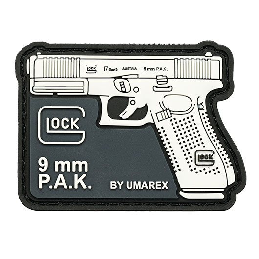 Umarex Glock Rubber Patch 17Gen5 schwarz-weiss
