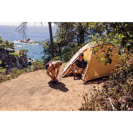 Coleman Zelt Darwin Summer 3 leichtes Kuppelzelt f�r 3 Personen beige Bild 7