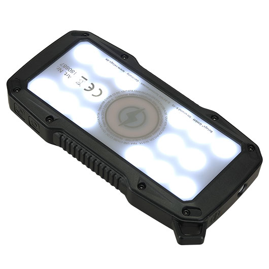 Basic Nature Solar Powerbank 10 PD 10000 mAh mit LED-Display inkl. Ladekabel schwarz Bild 2