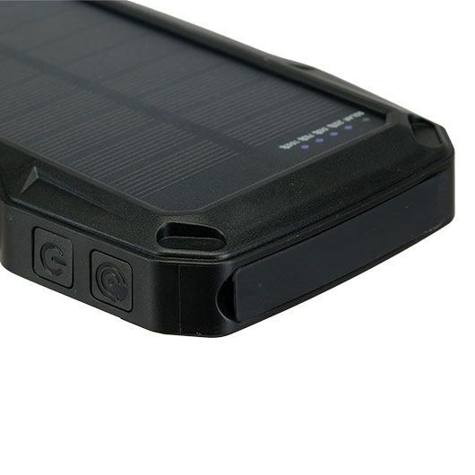 Basic Nature Solar Powerbank 10 PD 10000 mAh mit LED-Display inkl. Ladekabel schwarz Bild 6