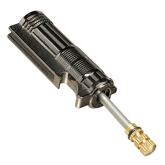 Imco Benzinfeuerzeug Match Oil mit Karabiner und Flaschen�ffner gun metal Bild 3