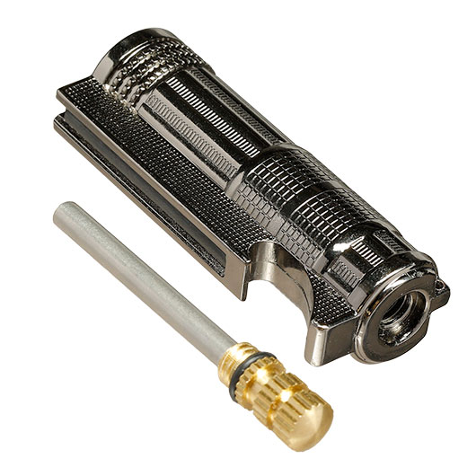 Imco Benzinfeuerzeug Match Oil mit Karabiner und Flaschen�ffner gun metal Bild 4