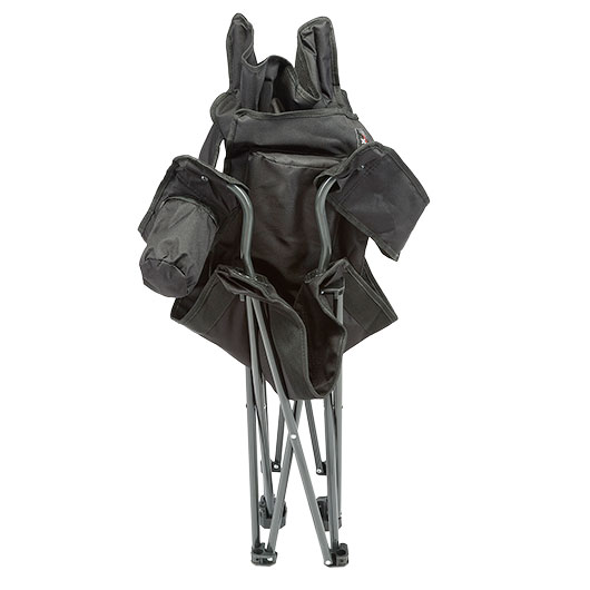 Fox Outdoor Klappstuhl Deluxe mit R�cken- und Armlehne inkl. Getr�nkehalter schwarz Bild 9