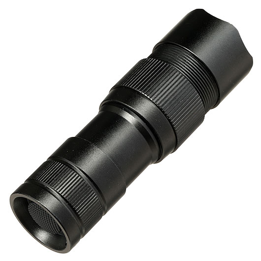 KH-Security Taschenlampe 2in1 Pro Alarm mit Personenalarm wiederaufladbar 3 Leuchtmodi 300 lm schwarz Bild 3