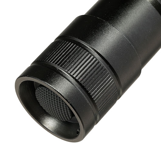 KH-Security Taschenlampe 2in1 Pro Alarm mit Personenalarm wiederaufladbar 3 Leuchtmodi 300 lm schwarz Bild 4